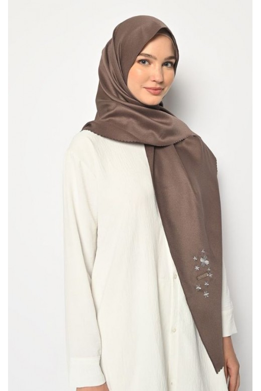 Pasmina Oval Azzura Instan Lasercut Rosewood